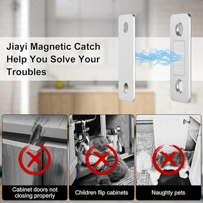 Drawer Magnets Jiayi 12 Pack Ultra Thin Cabinet Door Magnet Stainless Steel - Image 9
