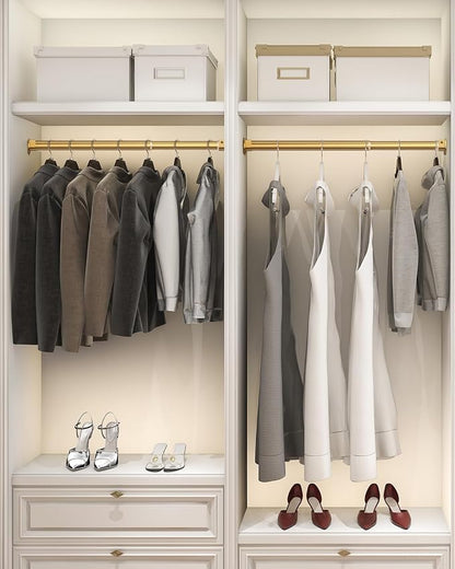 Supforce 2 Pack Closet Rods for Hanging Clothes, 17 to 28 Inches Stepless - Image 9