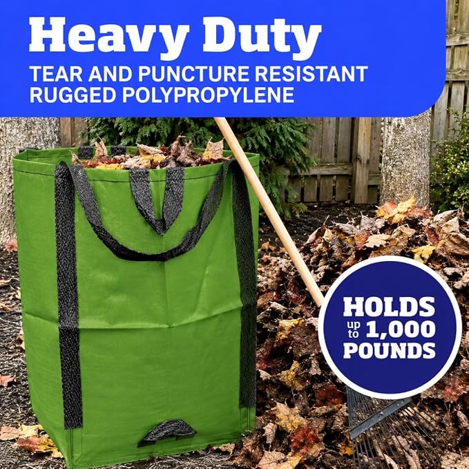 DURASACK Heavy Duty Home and Yard Bags, Moss Green - Image 4