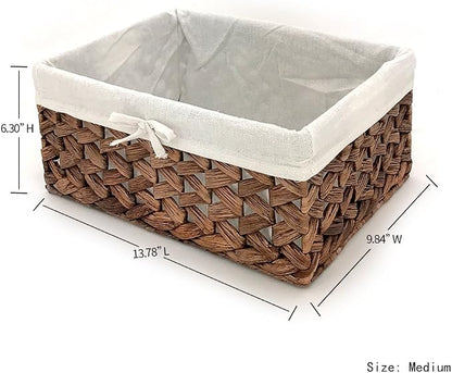 Rectangular Woven Seagrass Storage Bins - Image 2