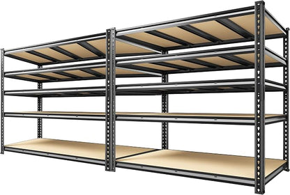 55.1" W Garage Shelves 2230LBS Storage Shelves, 5 Tier Adjustable Metal Shelving by Unknown