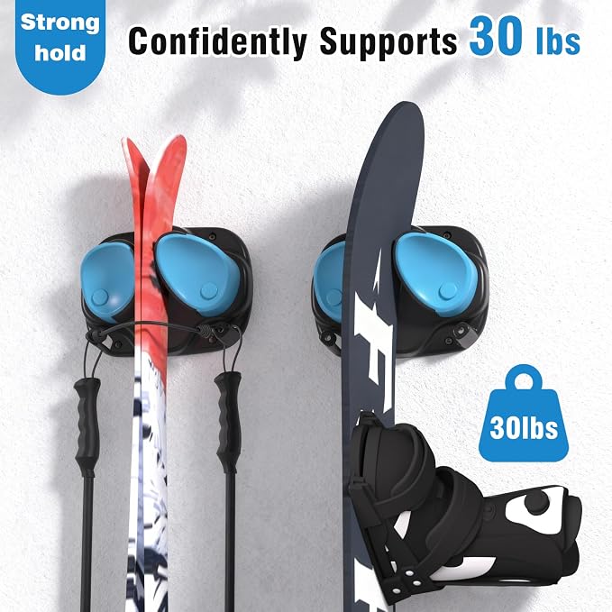 WDZREE Ski & Snowboard Wall Rack - Image 5