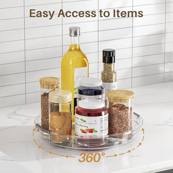 LAMU 3 Pack 10.6'' Lazy Susan Organizer Turntable - Image 8