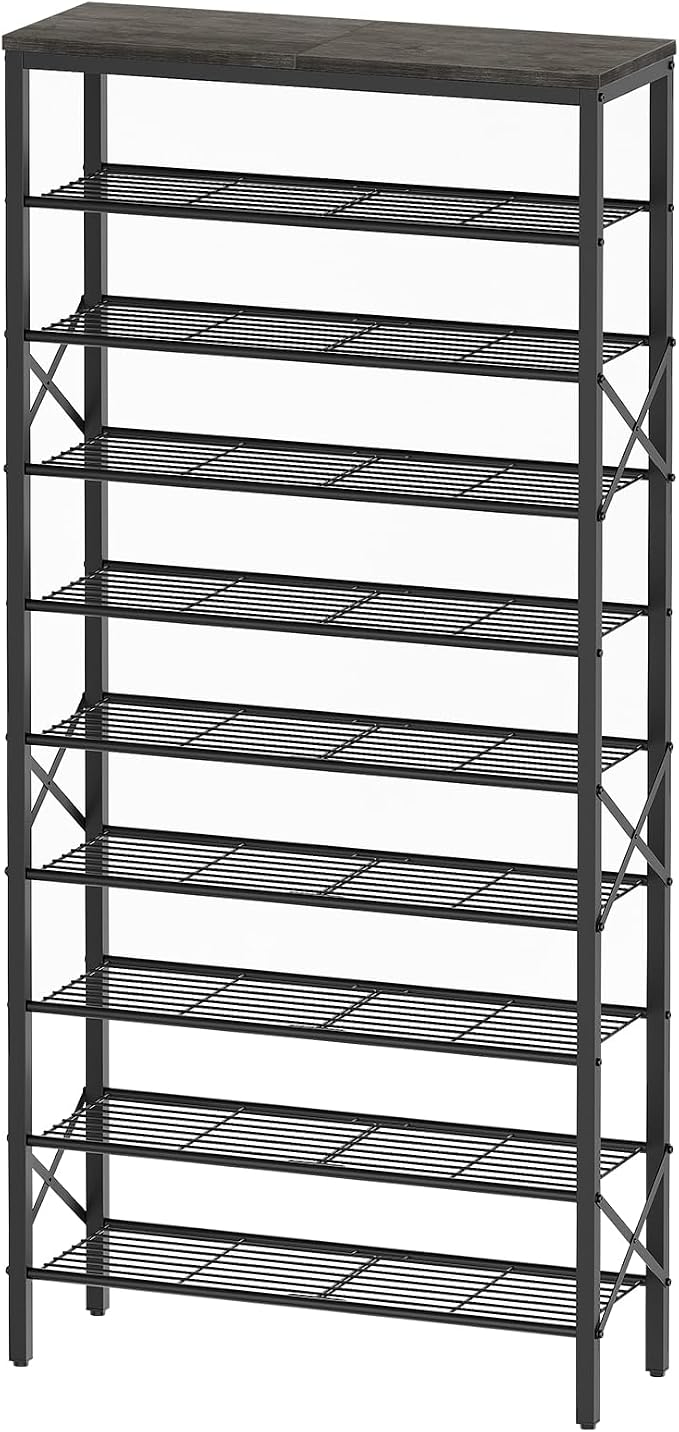 YATINEY 10 Tier Shoe Rack, Large Capacity Shoe Storage Organizer Holds 40 Pairs by Yatiney