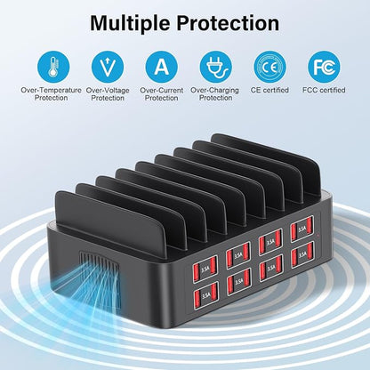 Charging Station for Multiple Devices, 150W USB Charger Station with16 Fast - Image 3