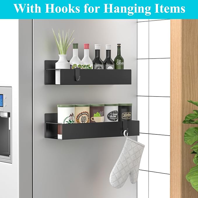 2 Pack Magnetic Spice Storage Rack Organizer - Image 2