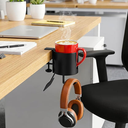 MYITYARD 3 in 1 Desk Cup Holder Clamp, Clip On Table Cup Holder - Image 8