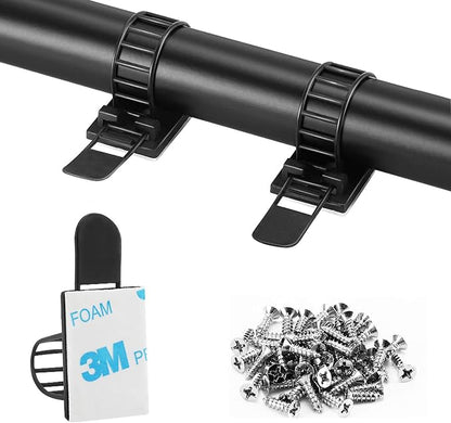 Adhesive Cable Management Clips, Extra Screw & Hole by VAMRONE