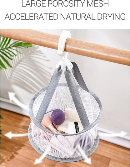 SooGree 2PCS Makeup Brush Dryer Hanging Mesh Rack Basket - Image 6