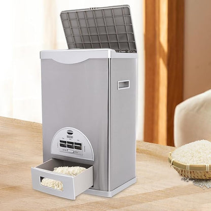 33lbs Cereal Dispenser Countertop, Rice Dispenser Container Machine Organizer - Image 4