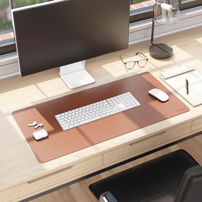 Smead Desk Pad, Vegan Leather Desk Mat - Image 7