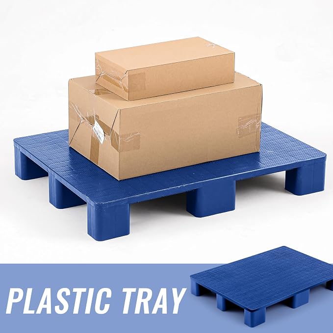 2 Pcs Plastic Pallet for Basement Storage Easy Stack Lightweight Floor Pallet - Image 5