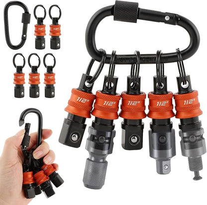 5Pcs Socket Holder Key Chain, 1/2" Drive Socket Organizer Keychain Quick by Unknown