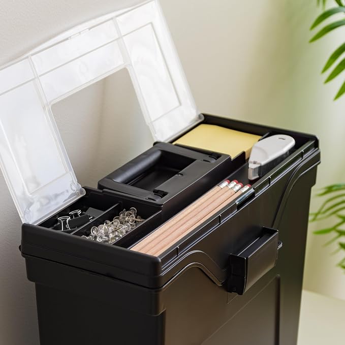 IRIS USA Slim Portable File Box Organizer - Image 6