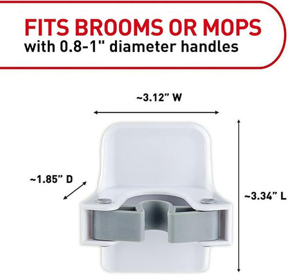 Command Broom and Mop Gripper, Organize Damage-Free - Image 5