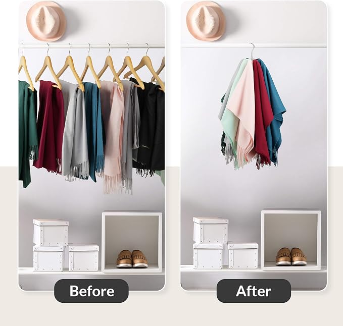 ZEDODIER 2 Pack Scarf Organizer Scarf Hanger - Image 2