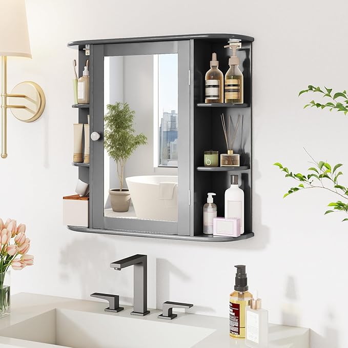 Tangkula Bathroom Wall Cabinet - Image 4