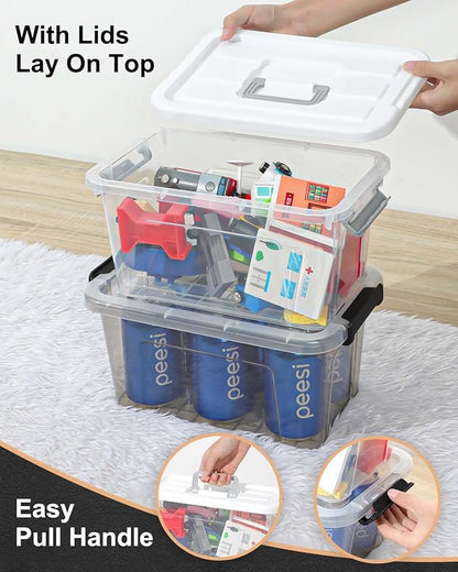 NUMIFUN 7Qt Plastic Storage Bins - Image 5