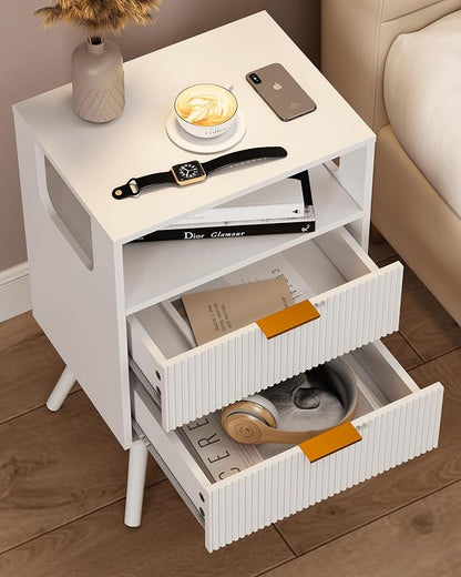 White Nightstand, Modern Bedside Table - Image 4