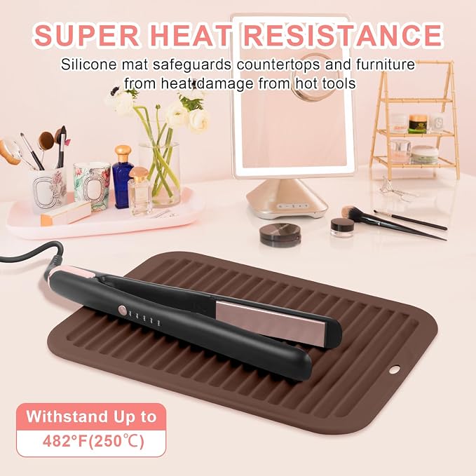 Large Silicone Heat Resistant Mat, Professional Hot Hair Tools Mat - Image 2