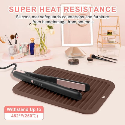 Large Silicone Heat Resistant Mat, Professional Hot Hair Tools Mat - Image 2