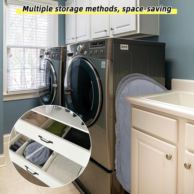 Collapsible Laundry Basket, 90L Mesh Pop-up Hamper - Image 6