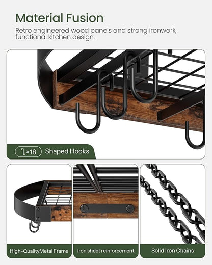 CHOEZON Hanging Pot Rack, Pot Hanger - Image 6