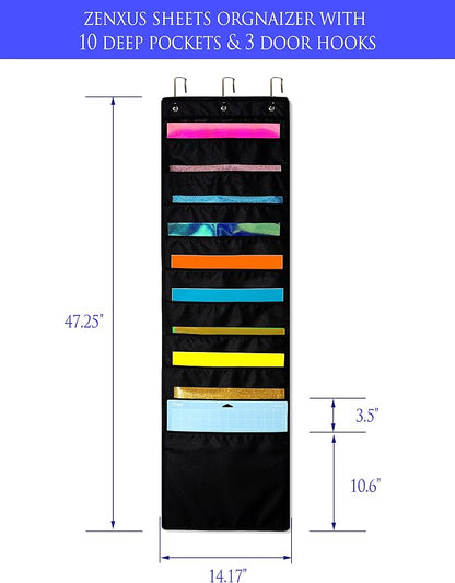 Hanging Organizer, 12x12 Paper Storage, Craft Vinyl Storage - Image 2