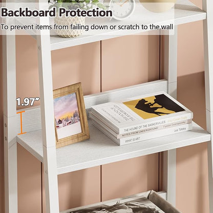 Furologee Ladder Shelf, 5 Tier Bookshelf - Image 7