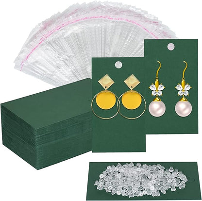 Twavang Earring Card Holder Set, 100 Pairs Clear Earring Backs by Twavang