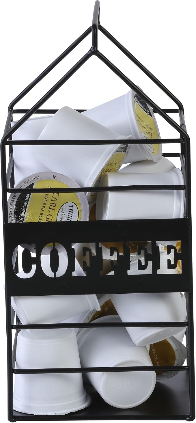 Pfaltzgraff Black Metal Wire Milk Carton Coffee Pod Holder, - Image 5