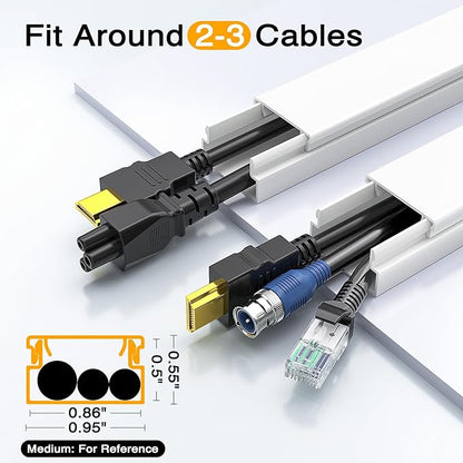 Delamu Cord Hider, 157in Wire Covers - Image 2