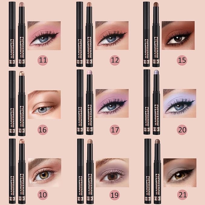Neutral Eyeshadow Stick Cream Eyeshadow Pencil Makeup, High Pigmented - Image 7