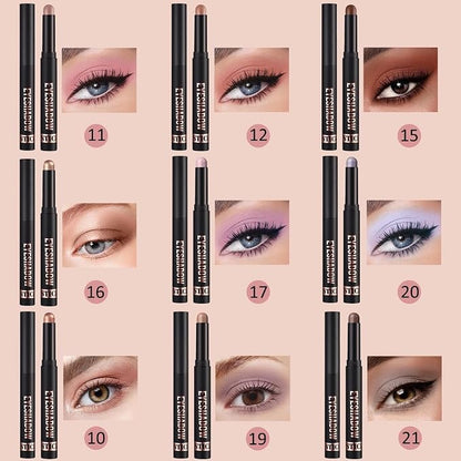 Matte Eyeshadow Stick Blendable Cream Eyeshadow Hypoallergenic Neutral Eye - Image 7