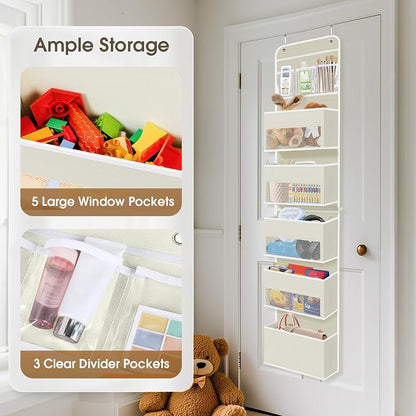 6-Tier Over The Door Organizer, Hanging Storage Organizer - Image 4