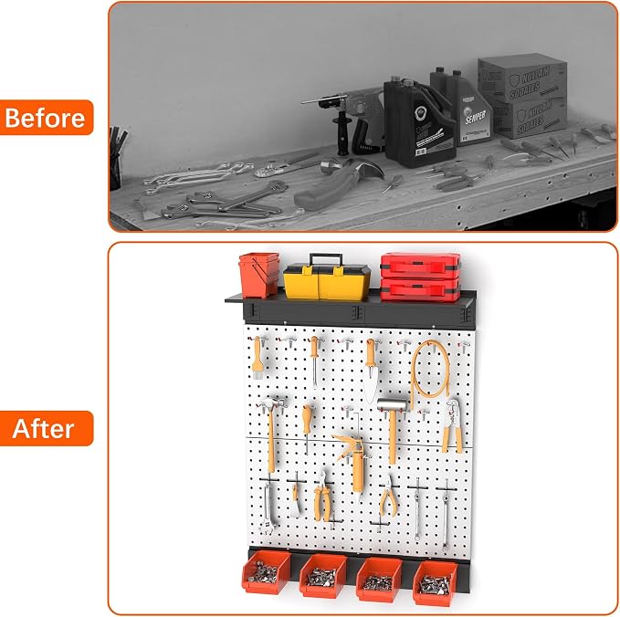 TORACK 69PCS Metal Pegboard - Image 8