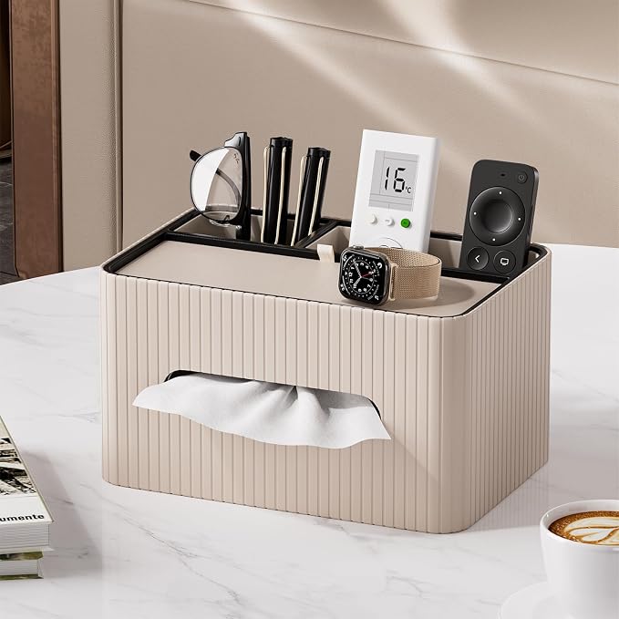 KINGFOM Leather Tissue Box Cover - Image 4