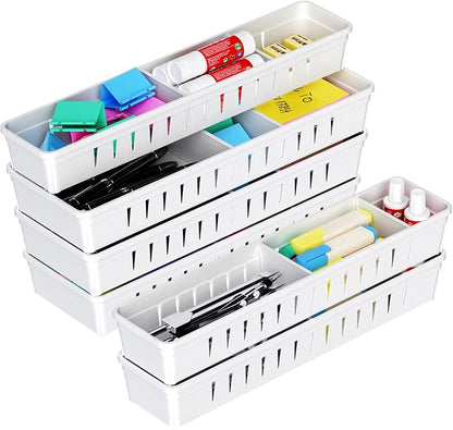 6 PCS Desk Drawer Organizer, Bathroom Drawer Organizer Trays - Image 9