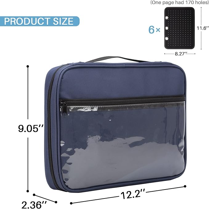 Enamel Pin Display Pages Pin Carrying Case, Pins Collection Storage Organizer - Image 5