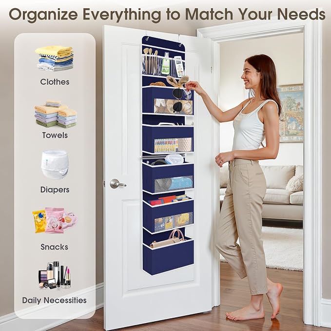 6-Tier Over The Door Organizer Hanging Storage Organizers - Image 6