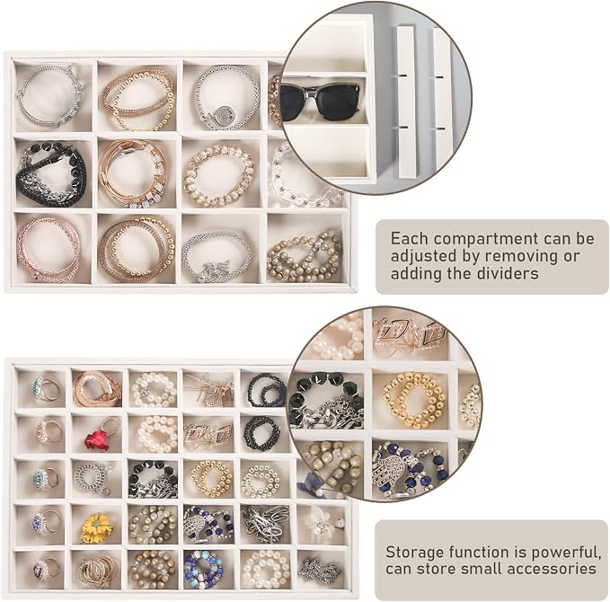 Coward Stackable Jewelry Trays Organizer Set - Image 5