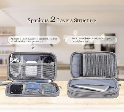 CAOODKDK Electronic Organizer Bag, Waterproof Portable Electronic Organizer - Image 5