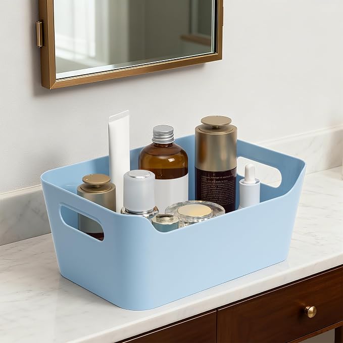 Tiawudi 12 Pack 4.5L Storage Bins, Plastic Storage Baskets - Image 9