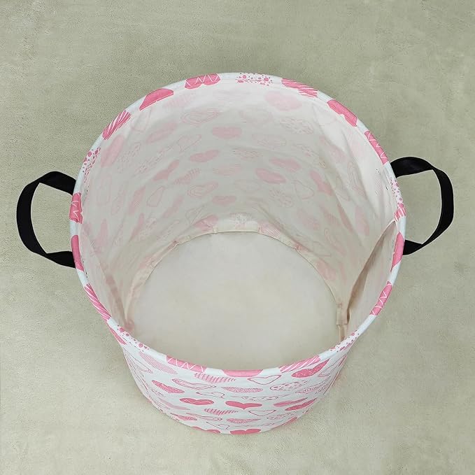 LANGYASHAN Laundry Basket Canvas Fabric Collapsible Organizer Basket - Image 7