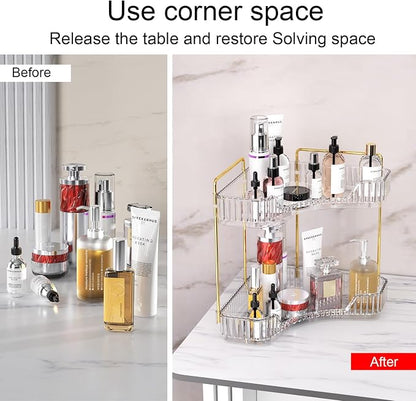 GTI 2 Tier Bathroom Counter Organizer, Makeup Organizer Perfume - Image 4