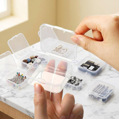 Jetec 60 Pieces Mini Plastic Clear Beads Storage Containers Box - Image 4