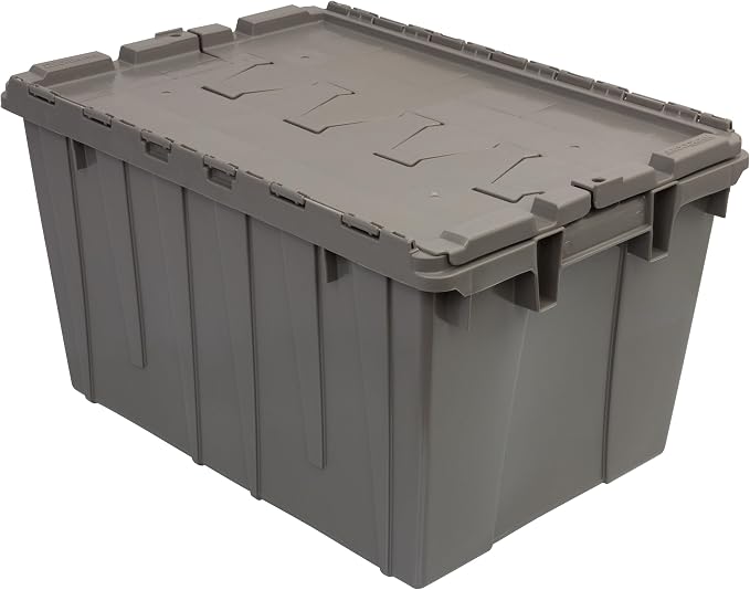 Buckhorn Industrial Lidded Plastic Storage Container, Nesting and Stackable - Image 9