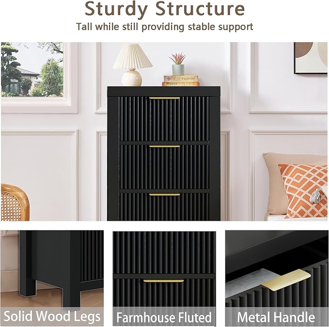 Modern Solid Wood Chest of Drawers, Dresser Organizer - Image 5