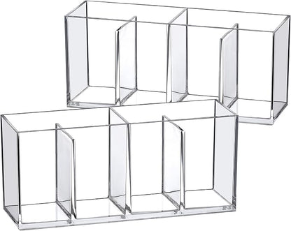 Amazing Abby - Glamour - 2-Pack Acrylic 4-Compartment Makeup Organizer - Image 4