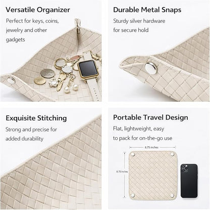 UnionBasic Small Jewelry Tray for Rings Watches Earrings, Entryway Catchall - Image 2